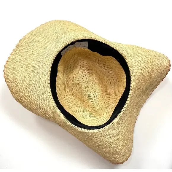 G. Viteri Scalloped Straw Hat - Picture 7 of 7
